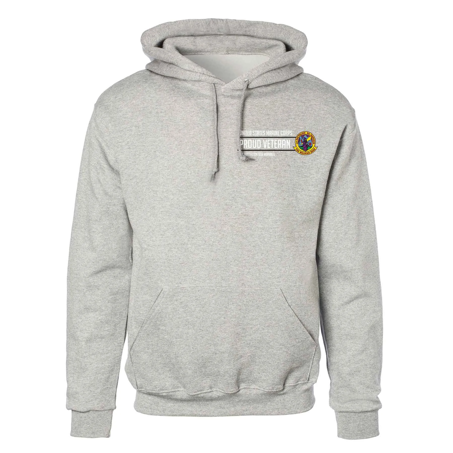 1st Battalion 9th Marines Proud Veteran Hoodie