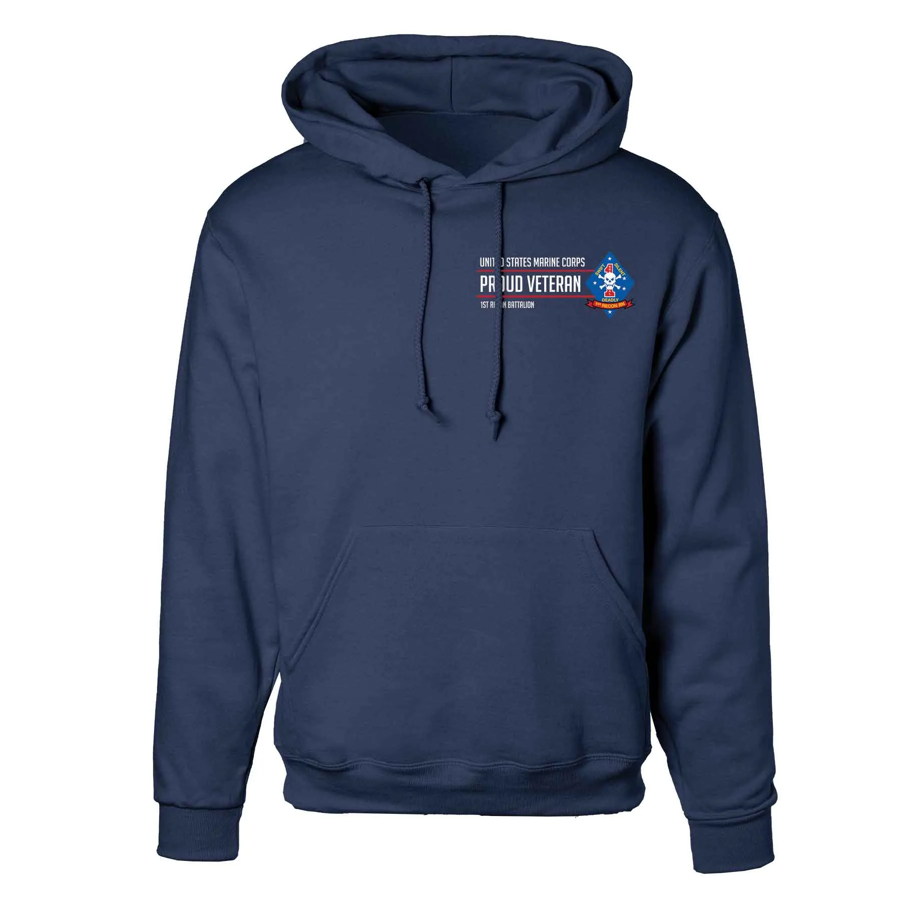 1st Recon Battalion Proud Veteran Hoodie