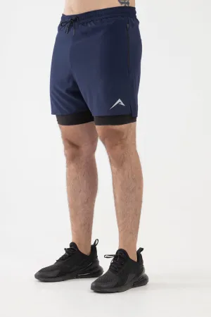 2 in 1 Shorts (Navy Blue)