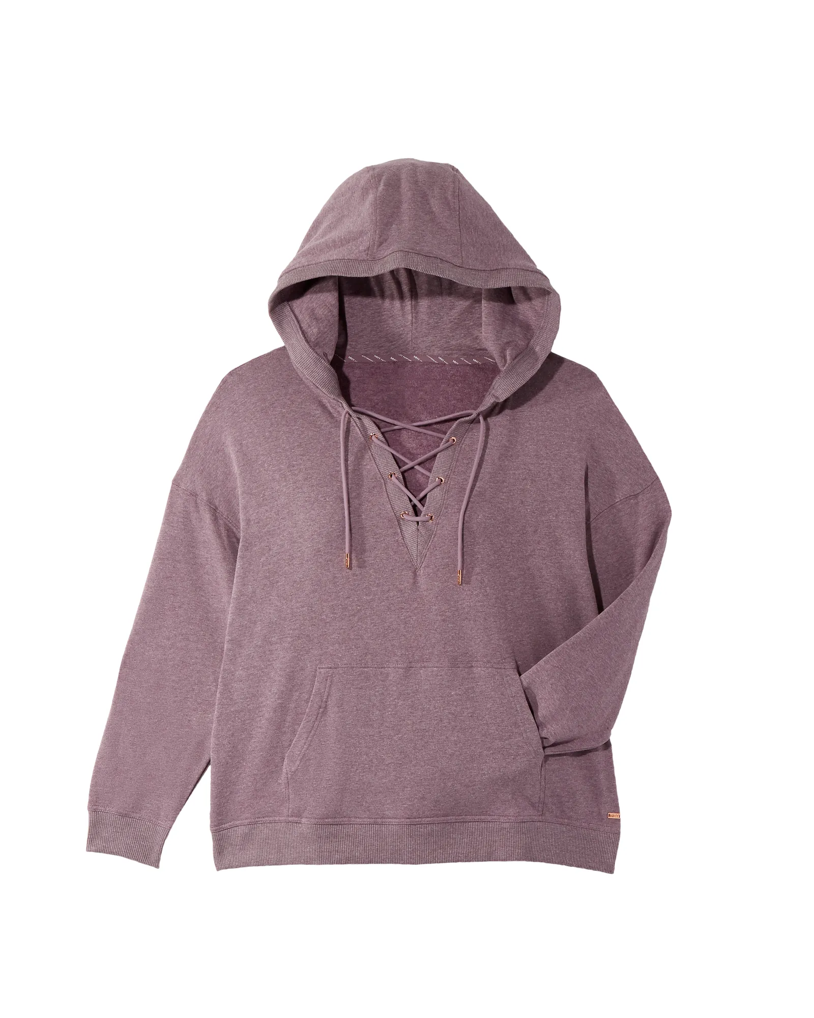 Adams Lace Up Hoodie | Purple