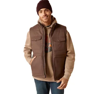 Ariat Mens Grizzly Canvas Insulated Vest Bracken