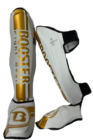 Booster Shin Guards BSG V3 White Gold