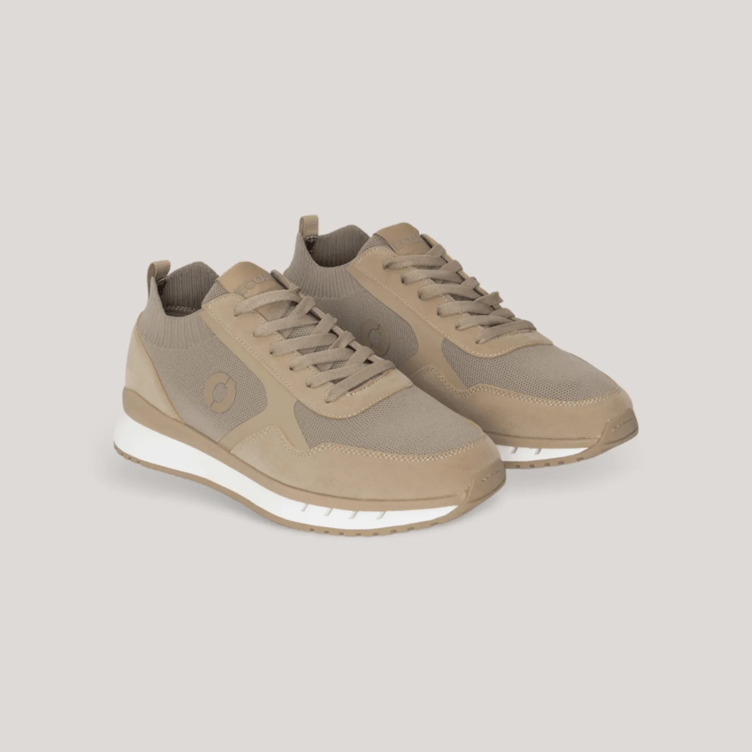 Cervino Knitted Trainers - Dark Sand | Men's