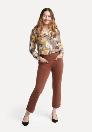 Crop | Cosmo Lite Dress Pant Yoga Pants (Bronze)