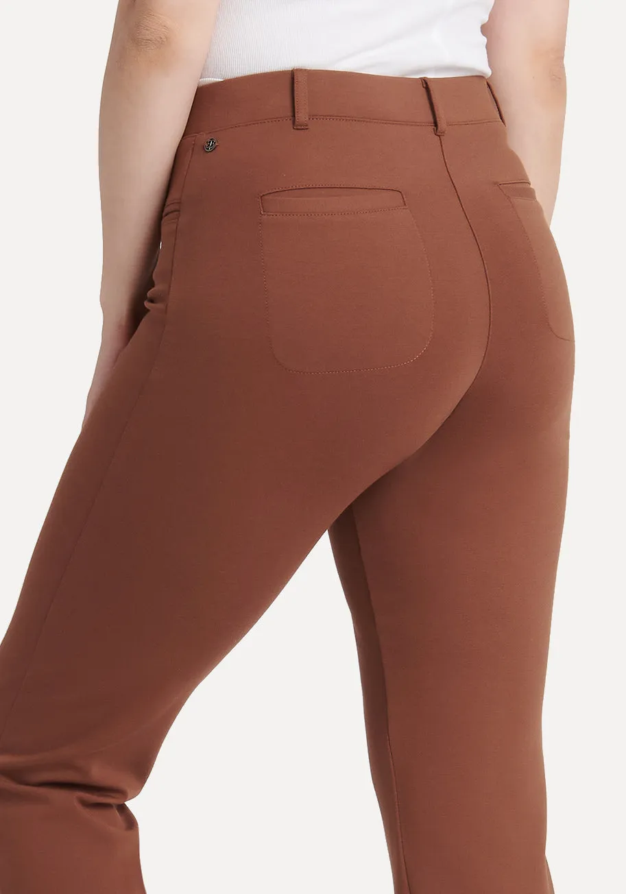 Crop | Cosmo Lite Dress Pant Yoga Pants (Bronze)