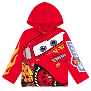 Disney Cars Lightning McQueen Hooded Long Sleeve T-Shirt