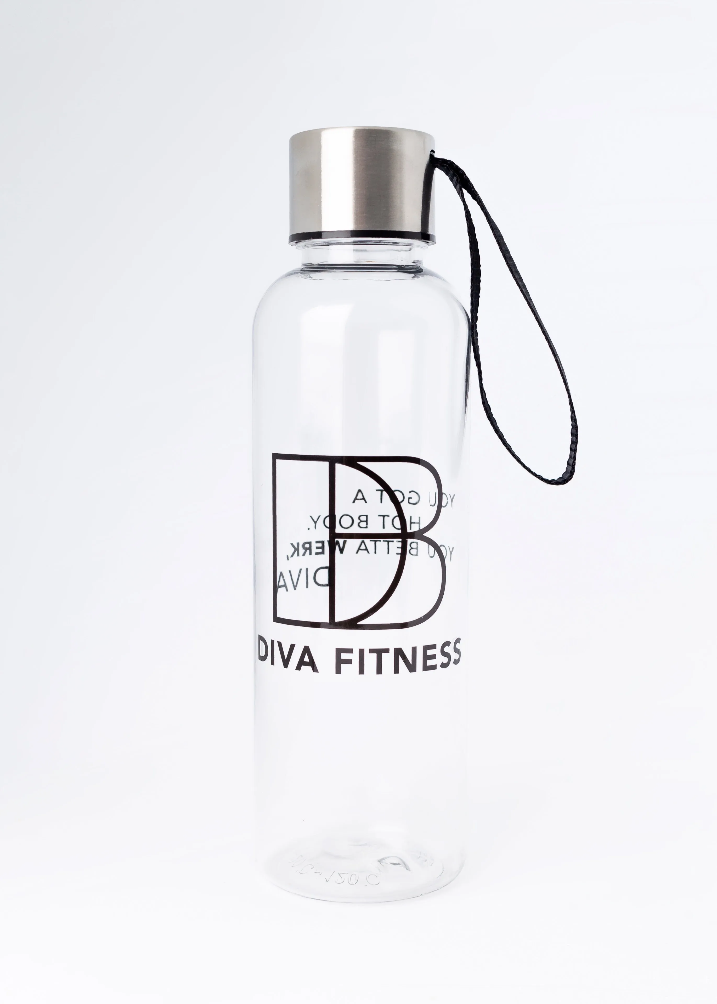 Diva Fitness Water Bottle Clear