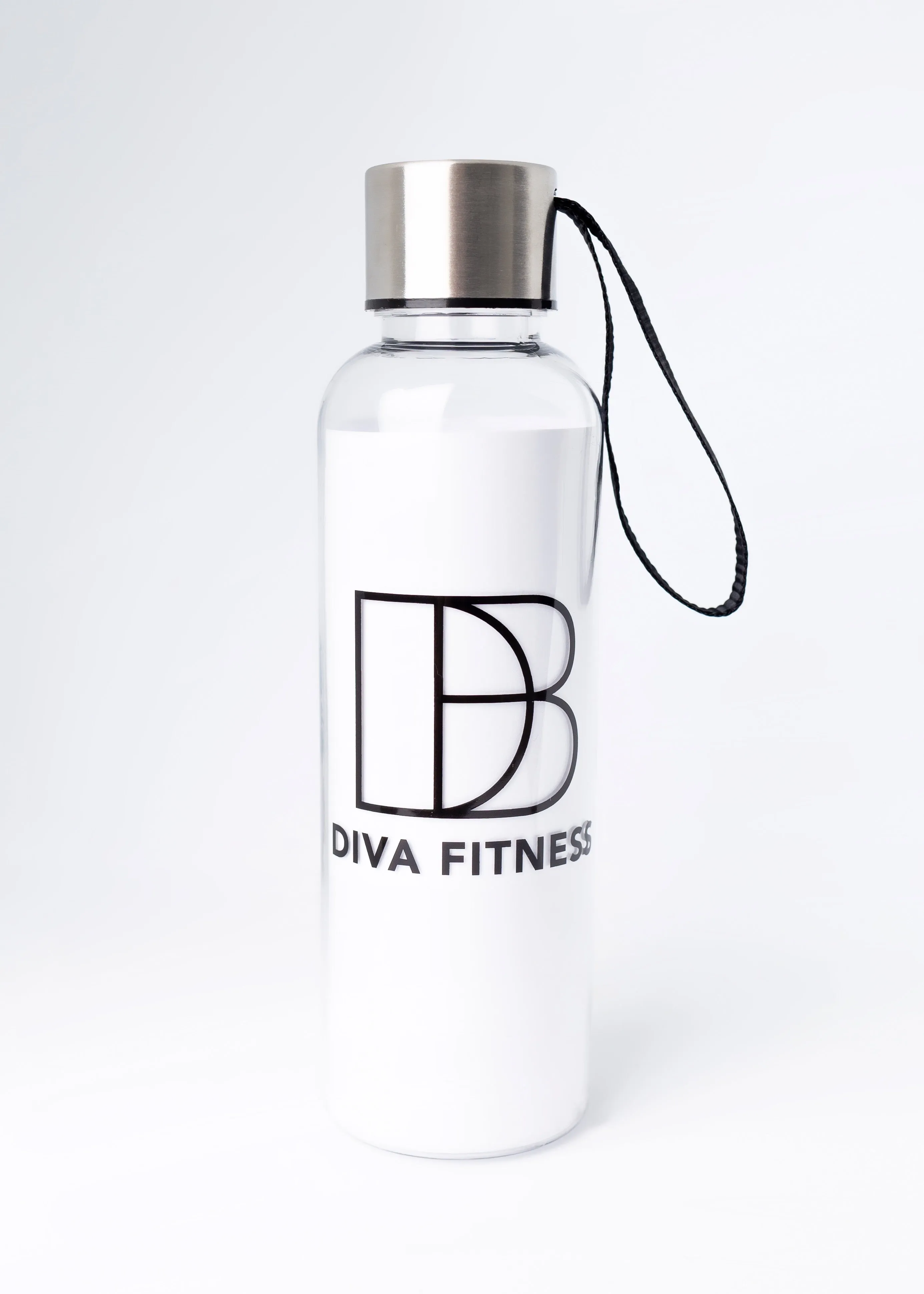 Diva Fitness Water Bottle Clear