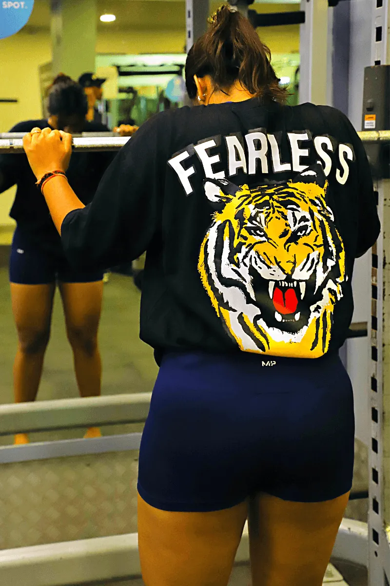 Fearless Roar Oversized T-shirt (Black)