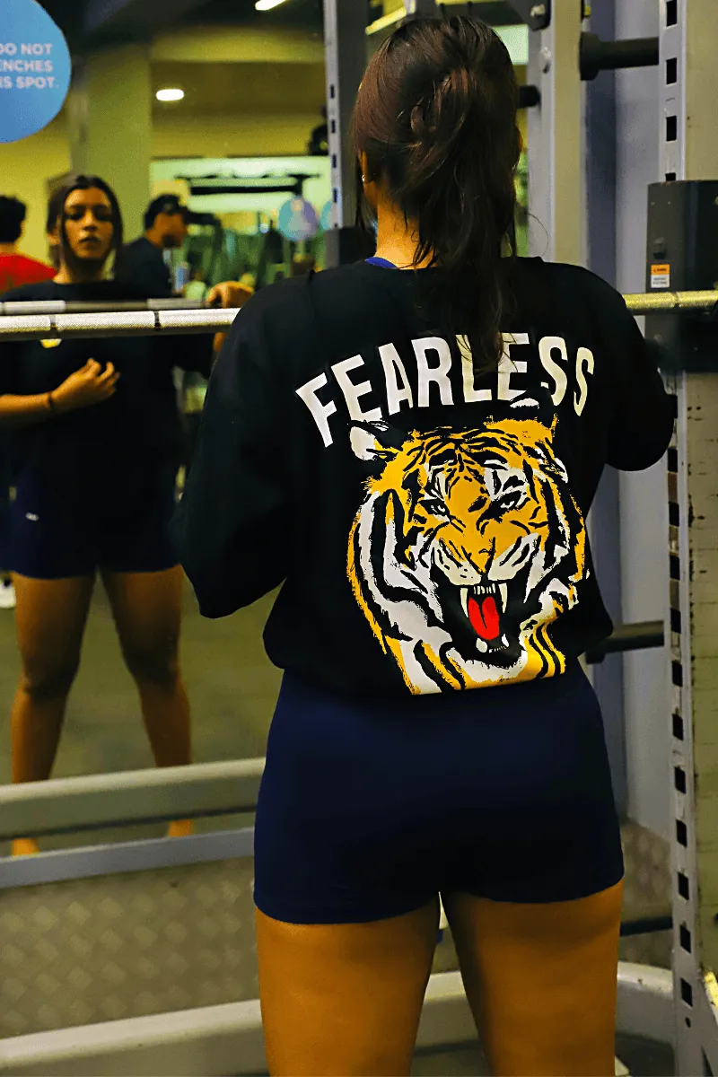 Fearless Roar Oversized T-shirt (Black)