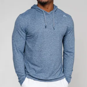 Hesi Performance Hoodie | Heather - Zone Blue/Fleet Navy