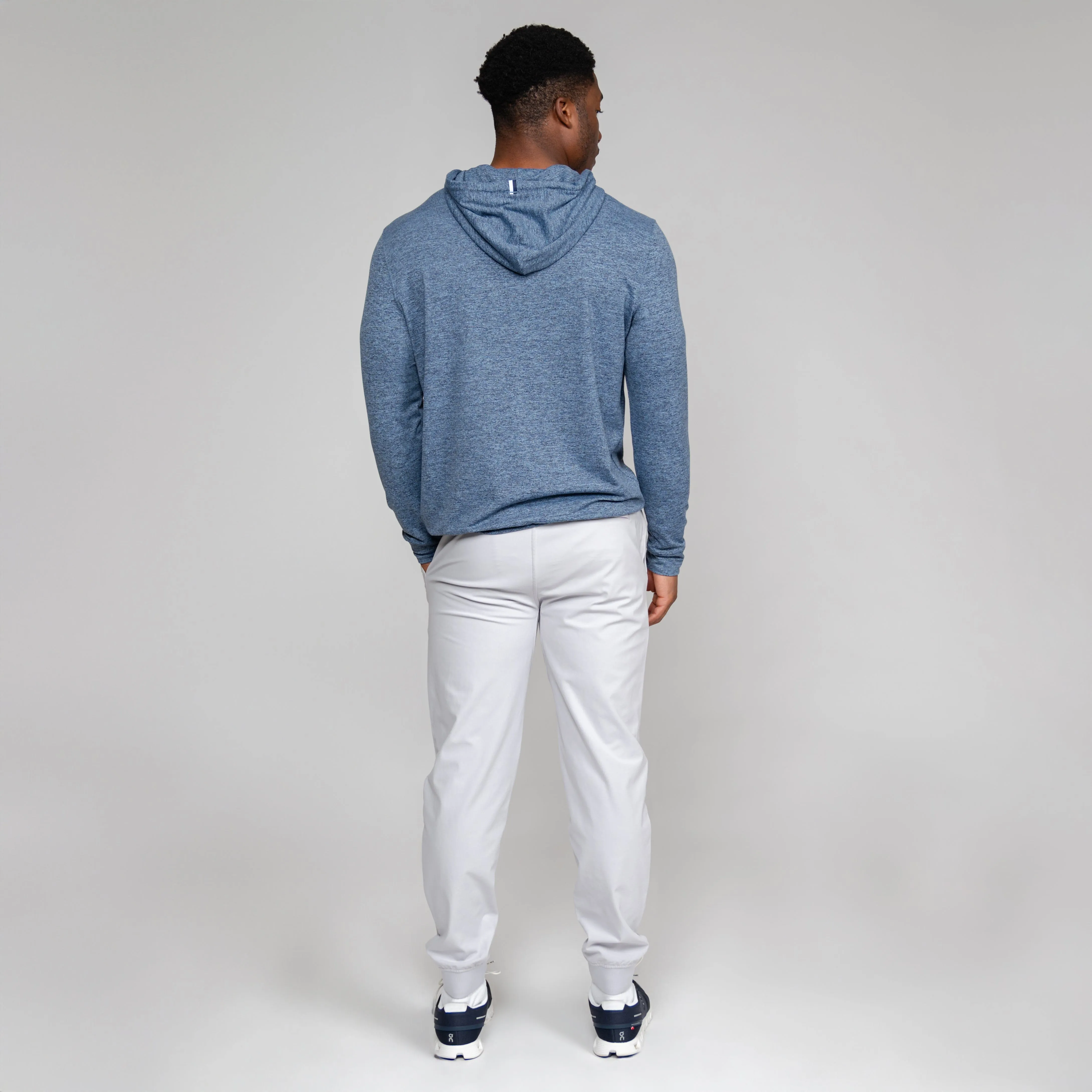 Hesi Performance Hoodie | Heather - Zone Blue/Fleet Navy