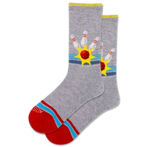 HOTSOX Women's Retro Bowling Crew Socks