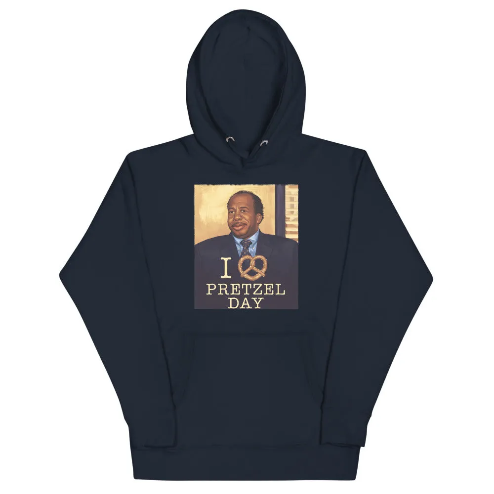 I Love Pretzel Day Unisex Hoodie