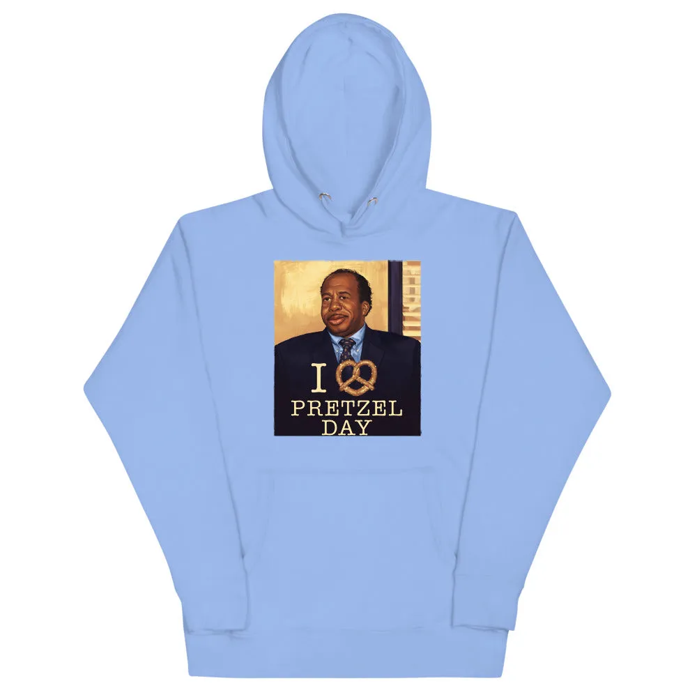 I Love Pretzel Day Unisex Hoodie