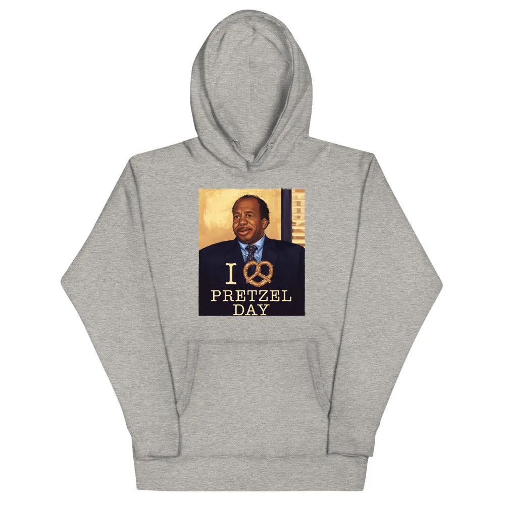 I Love Pretzel Day Unisex Hoodie