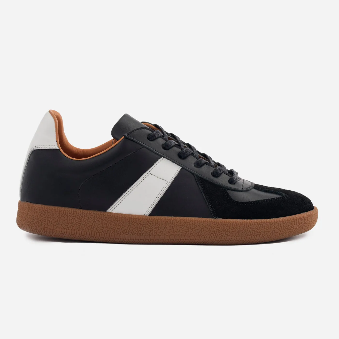 Morgen Trainers - Leather/Suede - Gum Sole - Women's