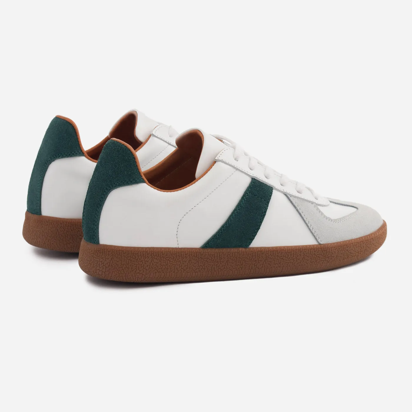 Morgen Trainers - Leather/Suede - Gum Sole - Women's