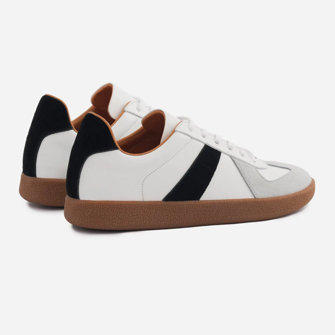 Morgen Trainers - Leather/Suede - Gum Sole - Women's