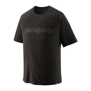 M's Cap® Cool Trail Graphic Shirt – Outline Text Logo: Black