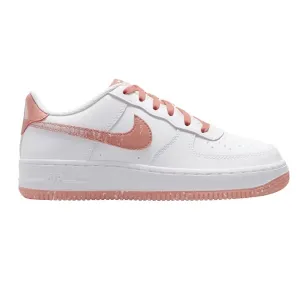 Nike Kid's Air Force 1 LV8 Shoes - White / Light Madder Root / Aura