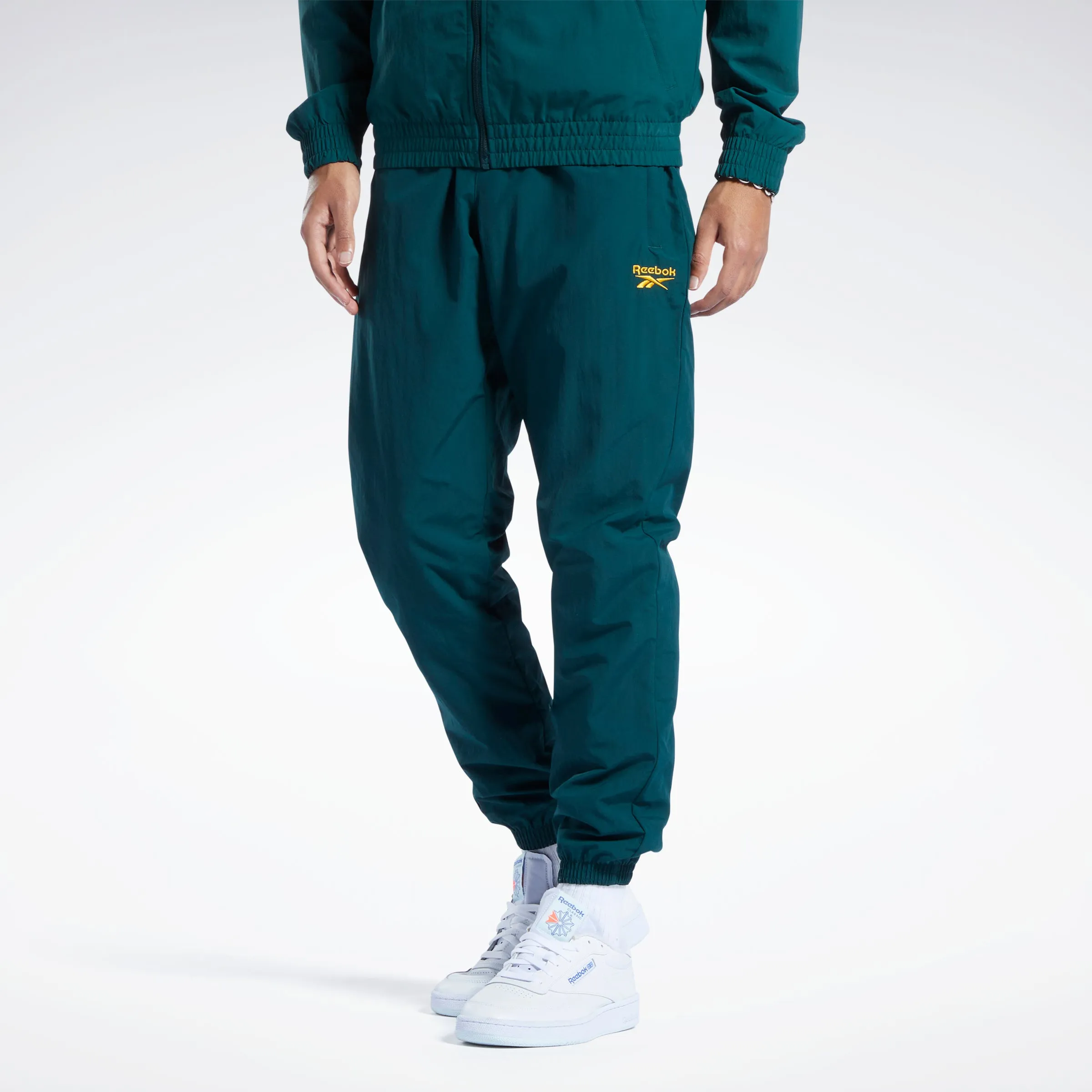 Reebok Apparel Men Classics Vector Tracksuit Bottoms Forest Green