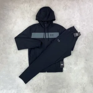 Under Armour Sportstyle Black Windbreaker Tracksuit Set - Jacket & Pants